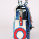 Ultra-Rare Chanel 2002 Denim Surf Line Flap Bag