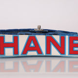 Ultra-Rare Chanel 2002 Denim Surf Line Flap Bag