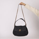 Chanel 2012 Caviar Country Chic Flap Messenger Bag