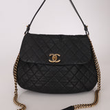 Chanel 2012 Caviar Country Chic Flap Messenger Bag