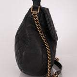 Chanel 2012 Caviar Country Chic Flap Messenger Bag