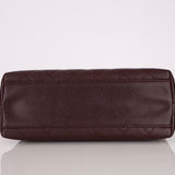 Rare Chanel 2001 Bordeaux Caviar Kelly Top Handle 24K GP