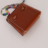 Hermès 2021 Gold Tadelakt Micro Kelly Twilly Bag Charm GHW