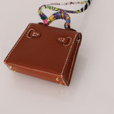 Hermès 2021 Gold Tadelakt Micro Kelly Twilly Bag Charm GHW