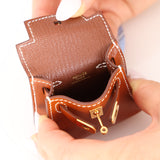 Hermès 2021 Gold Tadelakt Micro Kelly Twilly Bag Charm GHW