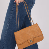Chanel 2013 Tramezzo Small Toffee Citizen Flap Shoulder Bag