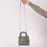 Dior 2015 Glossy Watersnake Chain Mini Lady Dior