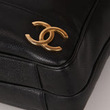 Chanel 1994 Caviar Triple CC Logo Tote