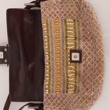 Limited Edition City Exclusive Fendi 2007 Canvas Beaded Baguette