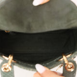 Dior 2015 Glossy Watersnake Chain Mini Lady Dior