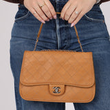 Chanel 2013 Tramezzo Small Toffee Citizen Flap Shoulder Bag