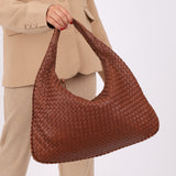 Bottega Veneta Intrecciato Medium Brown Hobo Bag