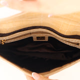 Ultra-Rare Vintage Fendi Shiny Crocodile Baguette Glitter GHW
