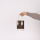 Louis Vuitton Monogram Match Nano Bucket with Key Pouch
