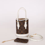 Louis Vuitton Monogram Match Nano Bucket with Key Pouch