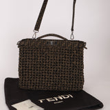 Fendi Woven Leather Peekaboo Bag