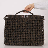 Fendi Woven Leather Peekaboo Bag