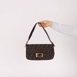 Ultra-Rare Fendi Zucca Baguette Bag GHW