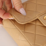 Rare Chanel 1991 Beige Mini Kelly Top Handle