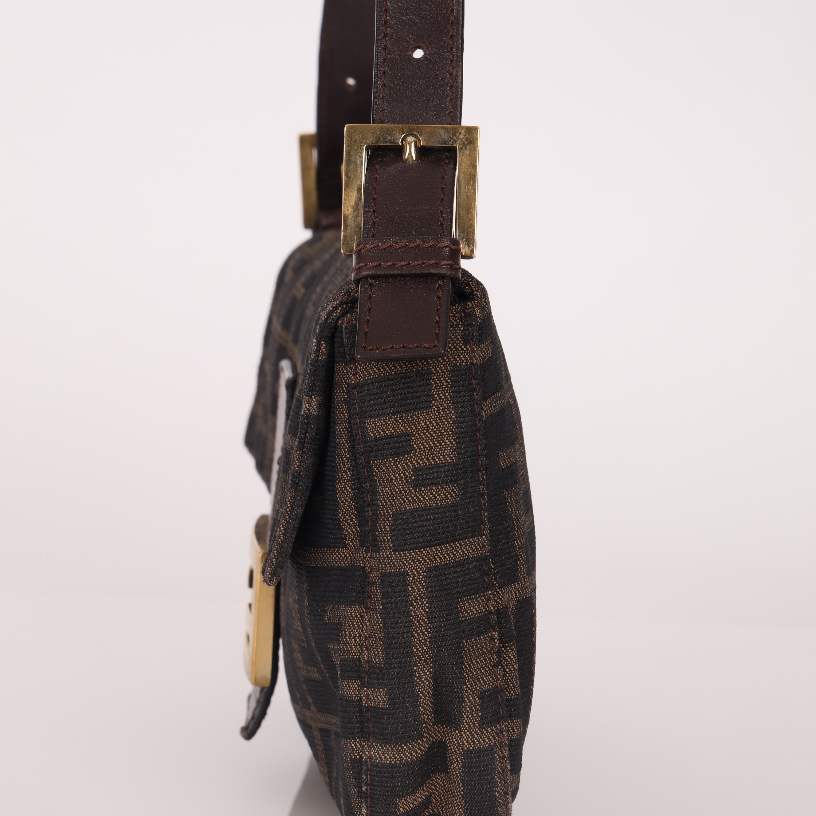 Ultra-Rare Fendi Zucca Baguette Bag GHW