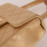 Rare Chanel 1991 Beige Mini Kelly Top Handle
