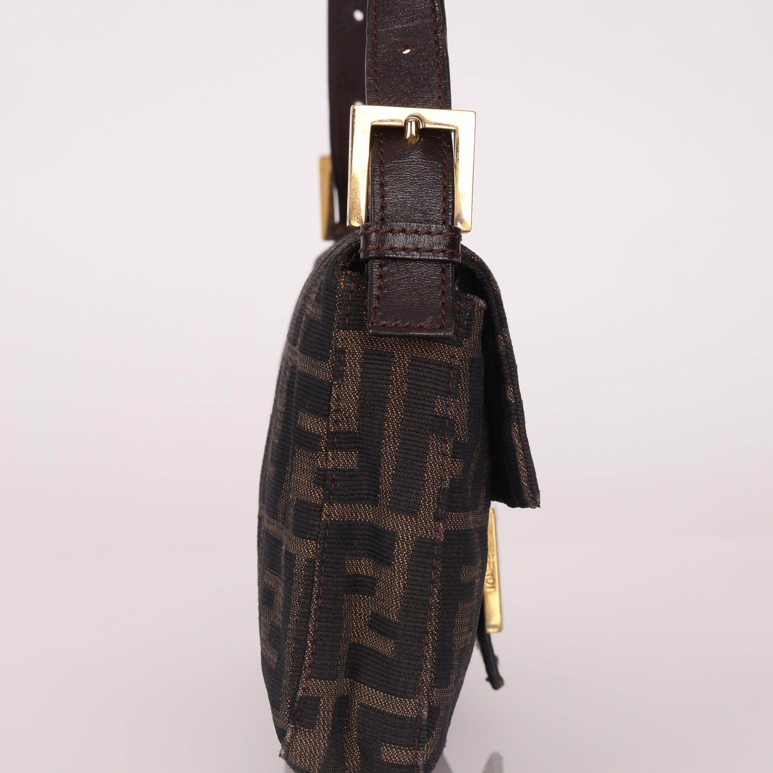 Ultra-Rare Fendi Zucca Baguette Bag GHW