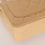 Rare Chanel 1991 Beige Mini Kelly Top Handle