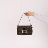 Fendi Zucca Mama Mini Baguette Bag