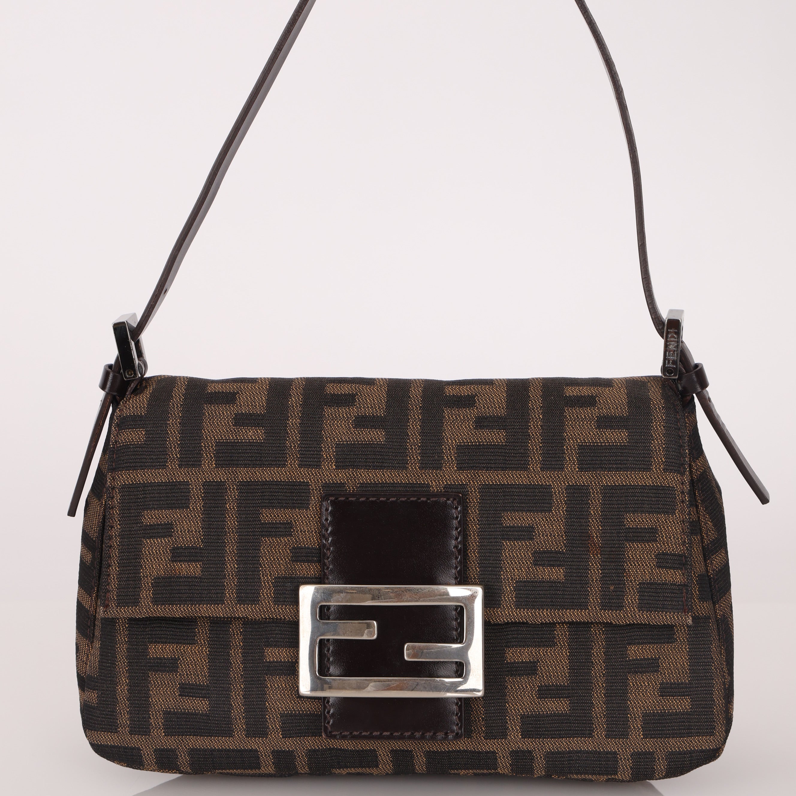 Fendi Zucca Mama Mini Baguette Bag