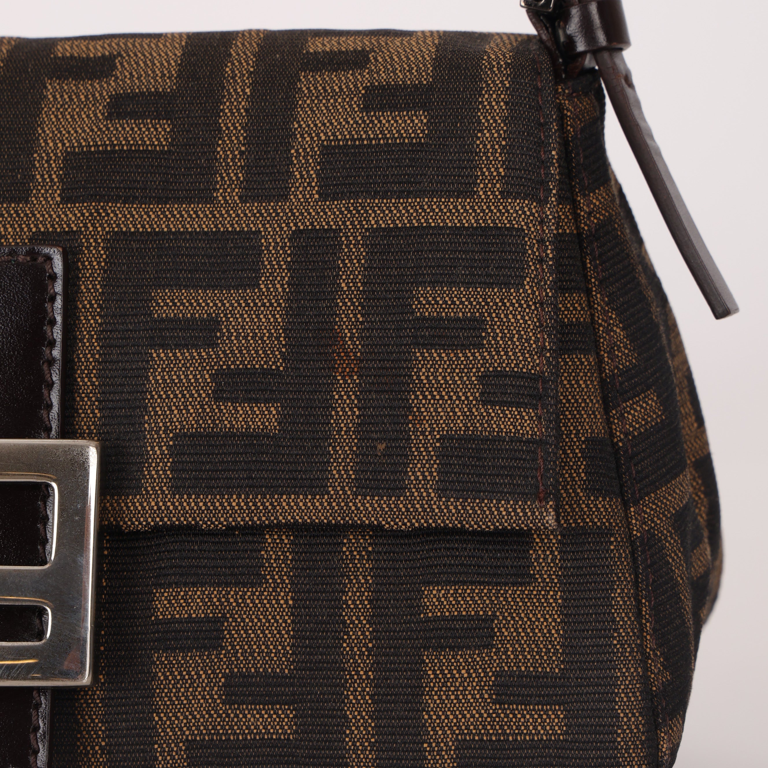 Fendi Zucca Mama Mini Baguette Bag