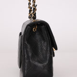 Discontinued Chanel 2004 Caviar Mini Square Flap Bag 24K GP