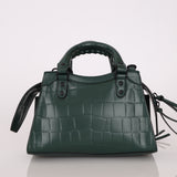 Balenciaga Mock Croc Mini Neo Classic City Bag