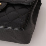Discontinued Chanel 2004 Caviar Mini Square Flap Bag 24K GP
