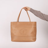 Saint Laurent Natural Leather Rive Gauche Large Tote