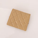 Chanel 1989 Lambskin Two-Tone Trapezoid Single Flap w/ Cardholder