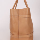 Saint Laurent Natural Leather Rive Gauche Large Tote