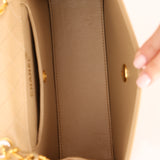 Chanel 1989 Lambskin Two-Tone Trapezoid Single Flap w/ Cardholder