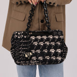 Chanel 2005 Canvas Camellia Tote