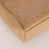 Ultra-Rare Chanel 2001 Iridescent Caviar Mini Half Flap