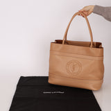 Saint Laurent Natural Leather Rive Gauche Large Tote