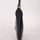 Gucci Black Leather Bamboo Top Handle Jackie Bag