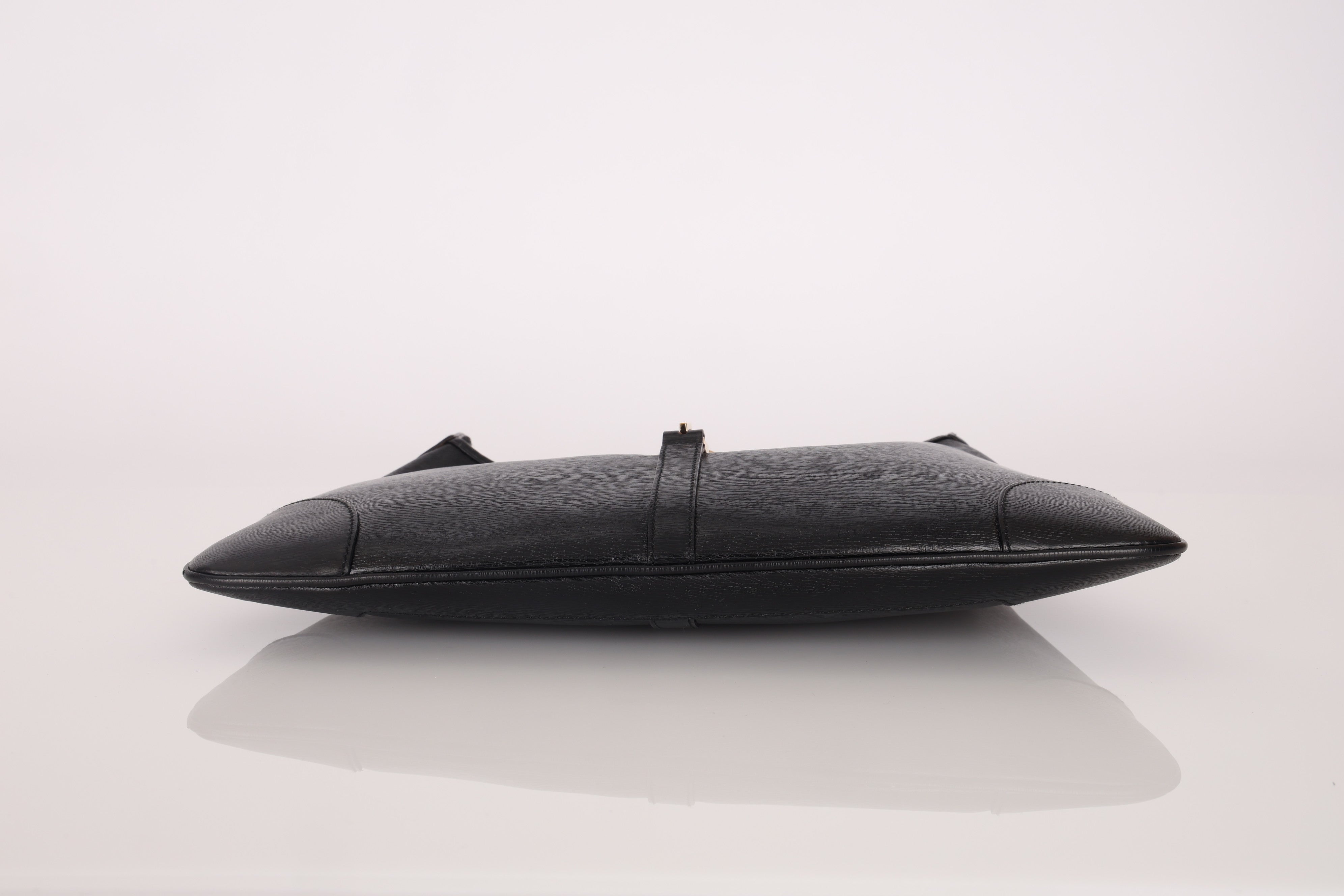 Gucci Black Leather Bamboo Top Handle Jackie Bag