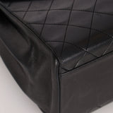 Vintage Chanel 1991 Lambskin Turnlock Kelly Top Handle 24K GP
