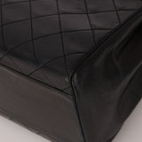 Vintage Chanel 1991 Lambskin Turnlock Kelly Top Handle 24K GP