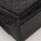Vintage Chanel 1991 Lambskin Turnlock Kelly Top Handle 24K GP