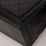Vintage Chanel 1991 Lambskin Turnlock Kelly Top Handle 24K GP