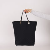 Gucci GG Canvas Leather Shopping Tote