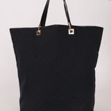 Gucci GG Canvas Leather Shopping Tote