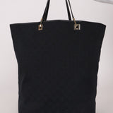 Gucci GG Canvas Leather Shopping Tote
