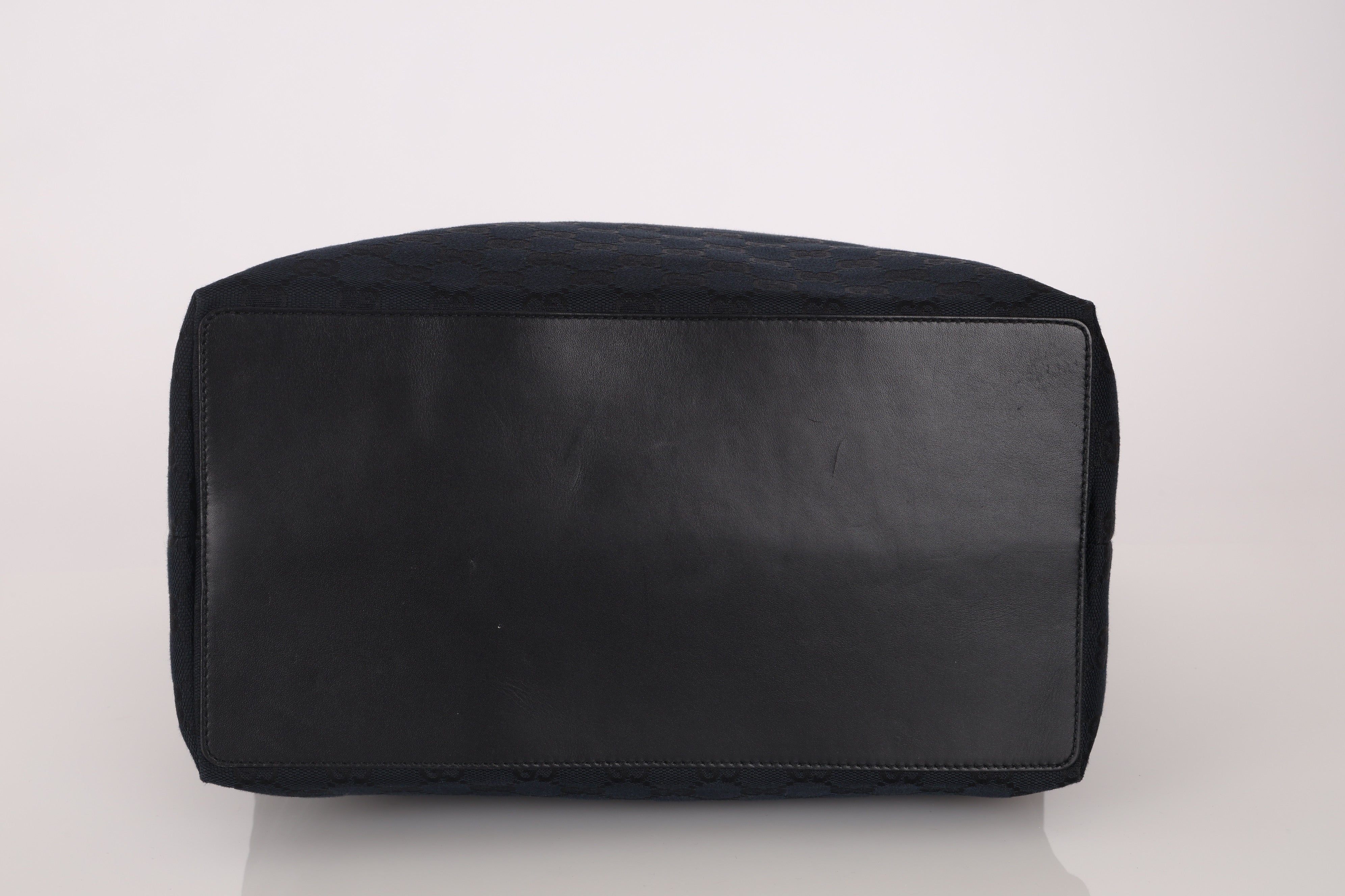 Gucci GG Canvas Leather Shopping Tote